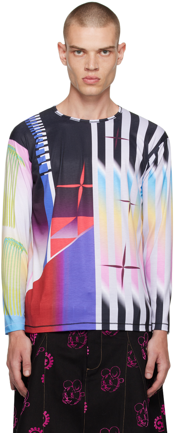 Multicolor Ski Long Sleeve T-Shirt