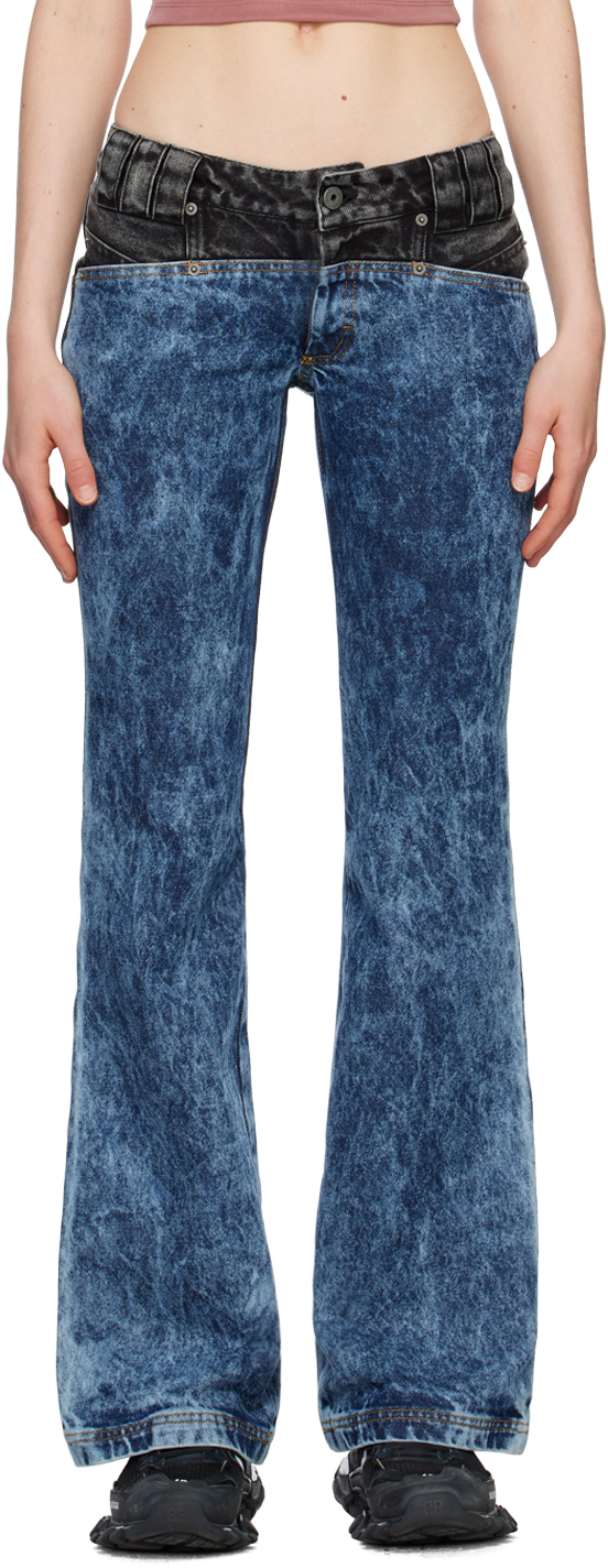 BARRAGÁN Blue & Black Cruz Jeans