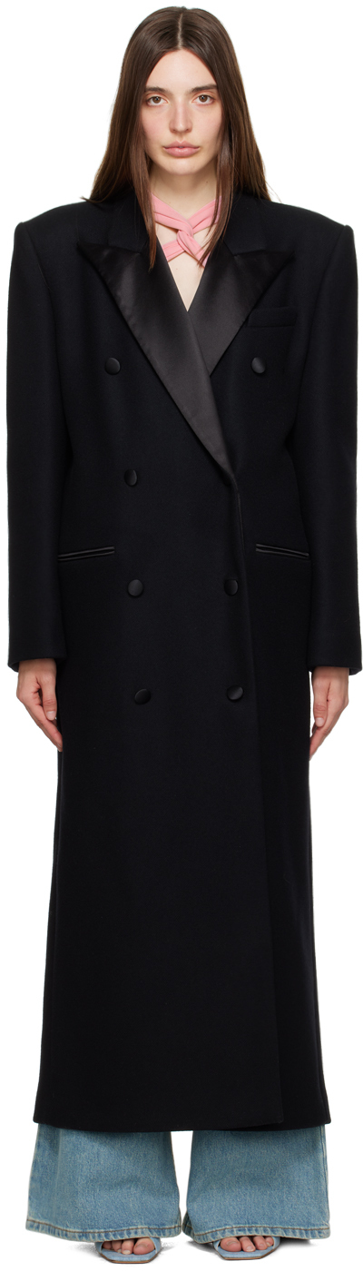 Shop Magda Butrym Black Classic Coat