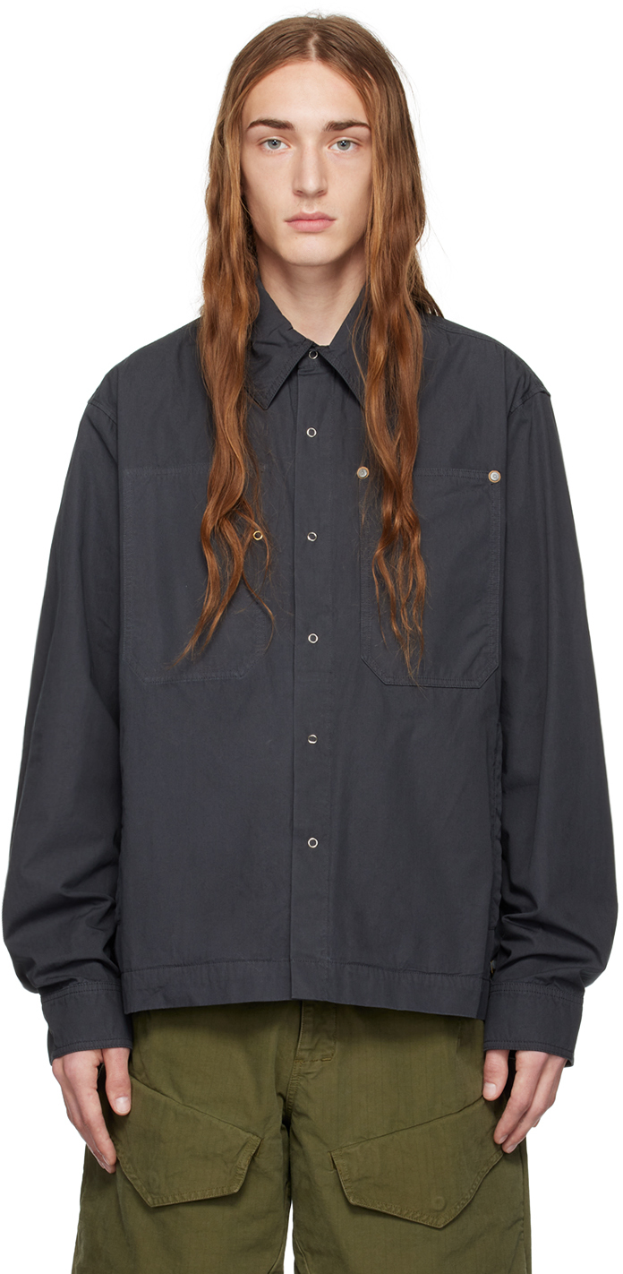 OBJECTS IV LIFE NAVY SHELL JACKET