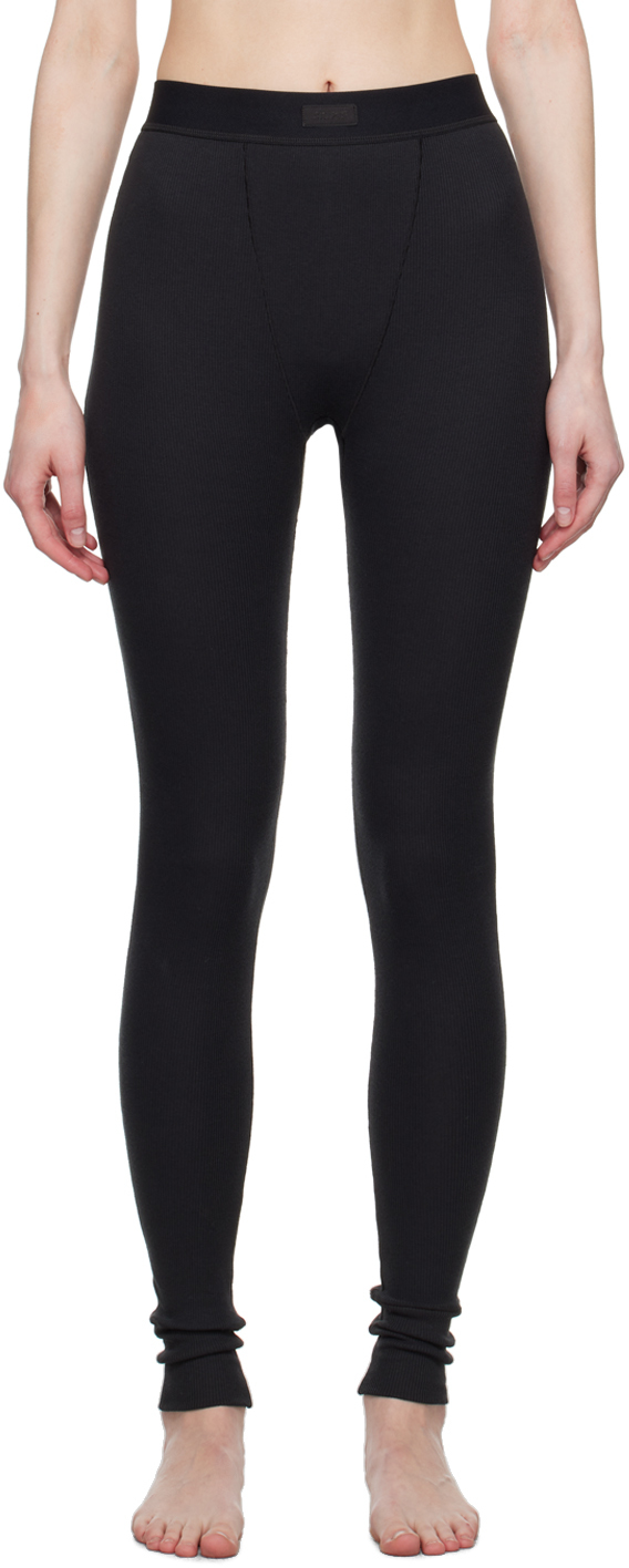 SKIMS Cotton Collection ribbed cotton-blend jersey leggings
