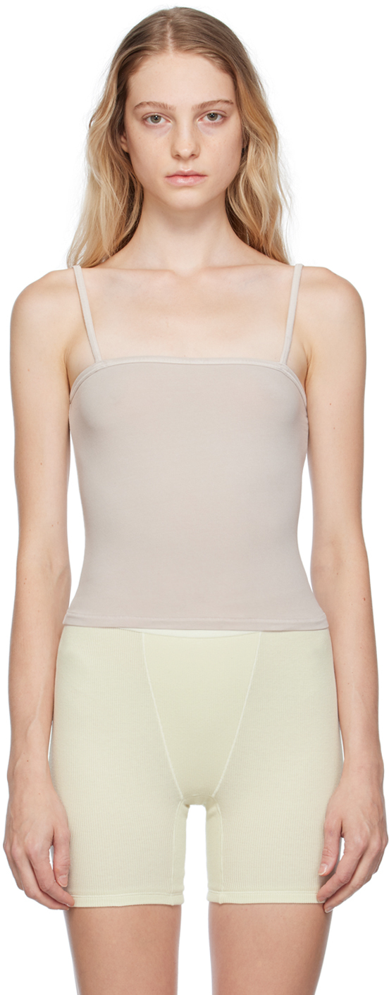 NWT- Skims Womens Soft Knit Tank Camisole Color SMOKE/ Size L/XL(AP-TNK-0364)