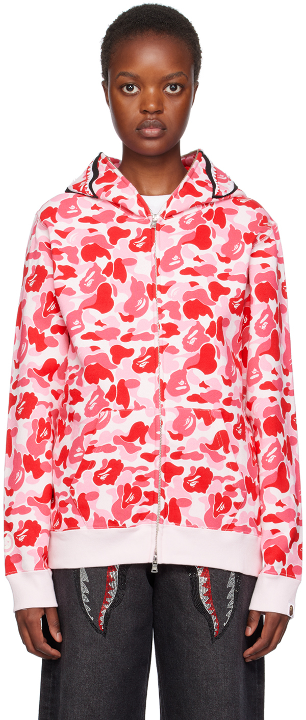 Pink camo bape on sale jacket