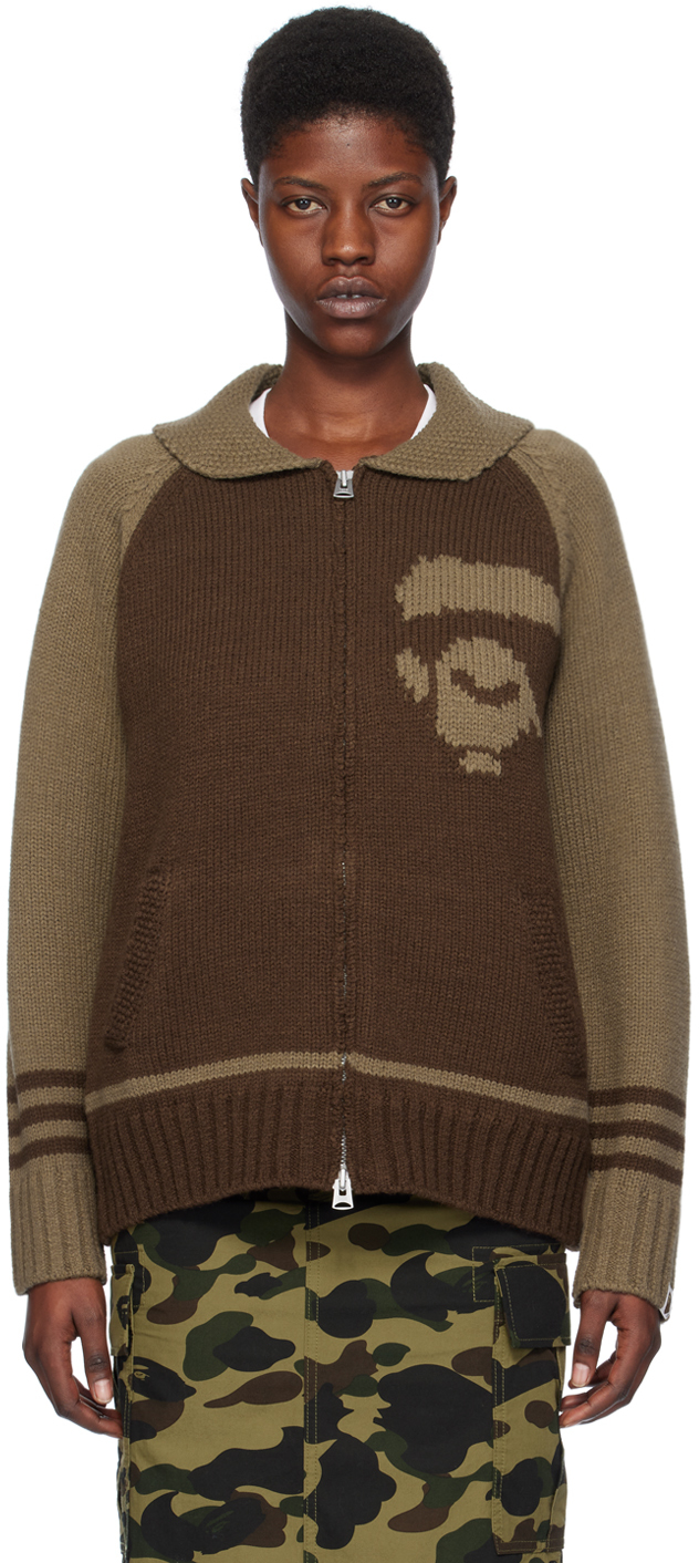 Brown Intarsia Sweater