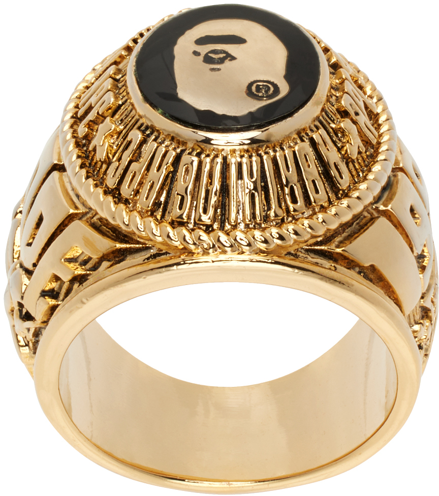 Gold 'Bape' College Ring