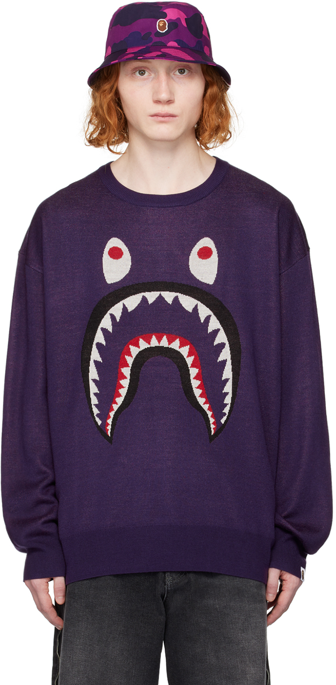 Bape Purple Shark Sweater