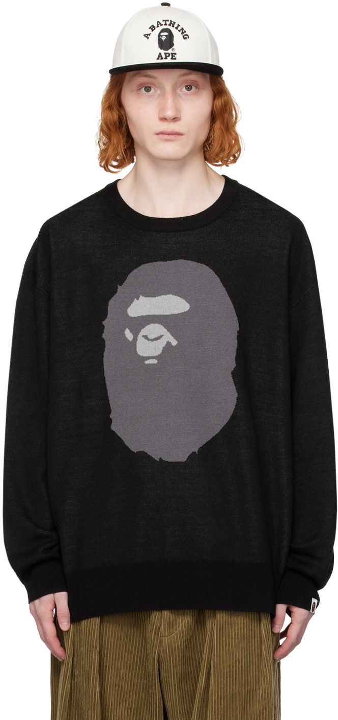 Bape Black Ape Head Sweater