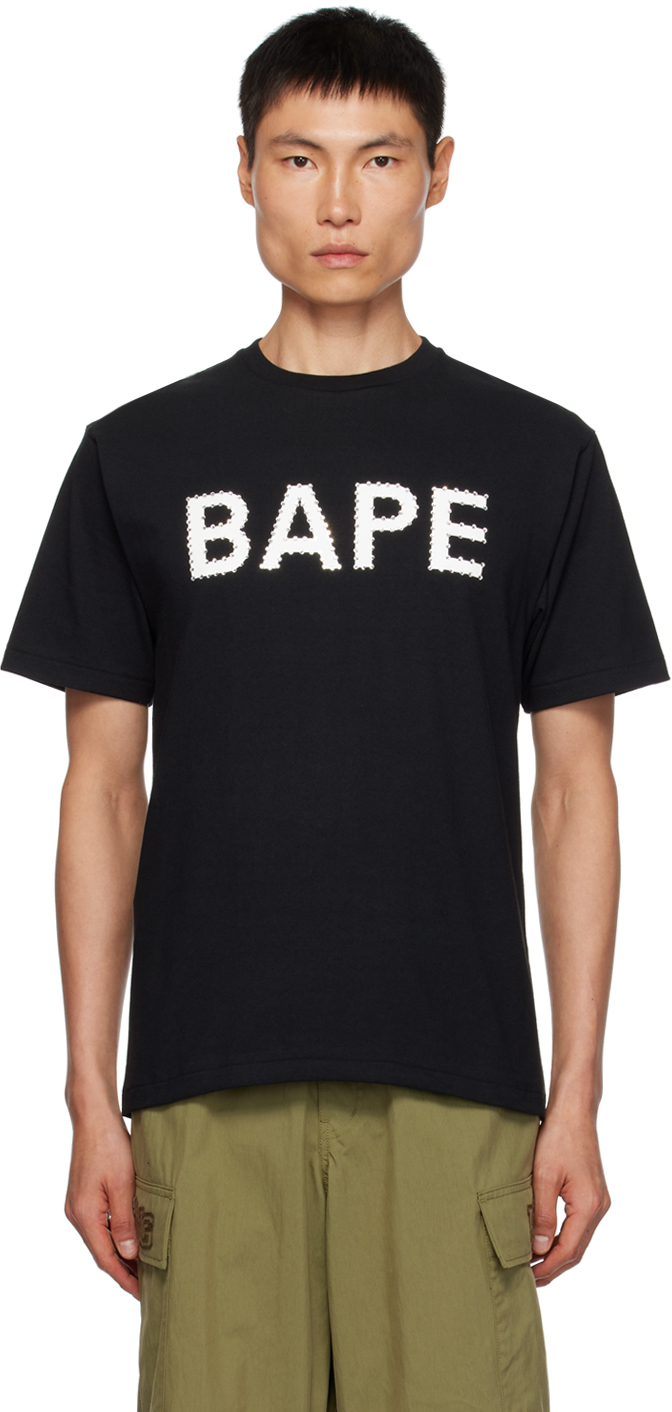 BAPE: Black Crystal T-Shirt | SSENSE