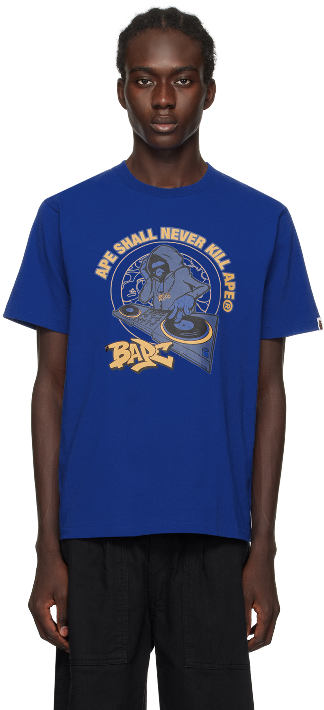 Bape Blue Graphic T-shirt