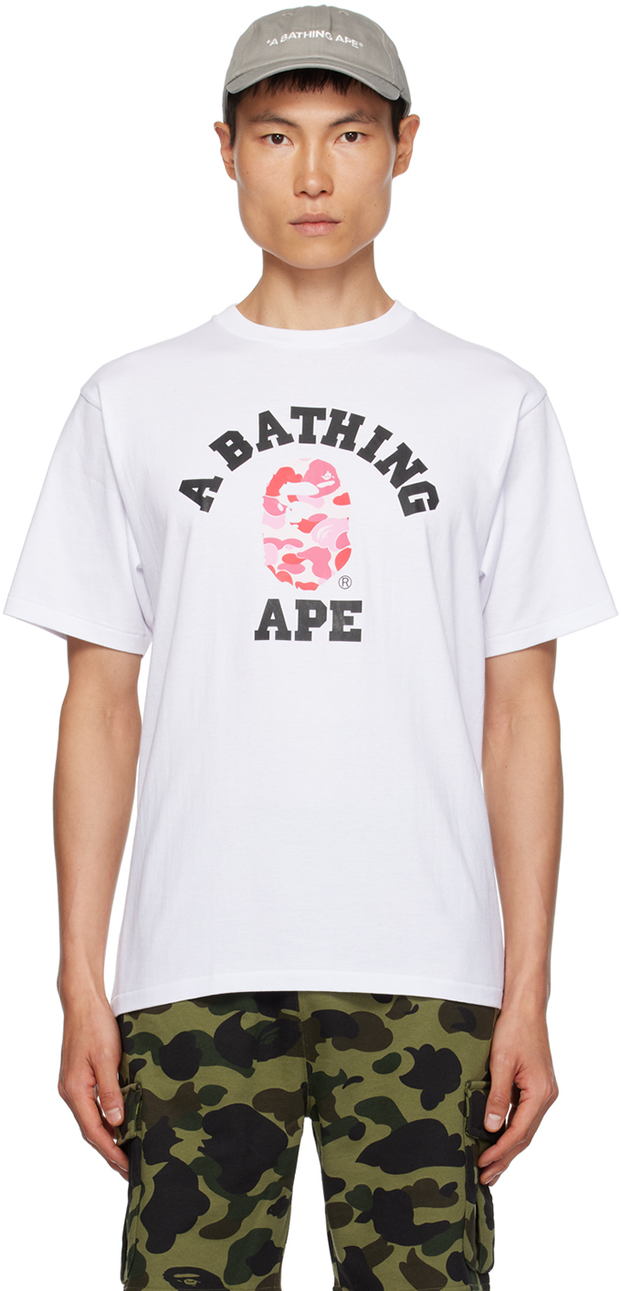 Concepts on X: New Bape Available In-store / BAPE Color Camo Baseball Shirt  (White)   / X