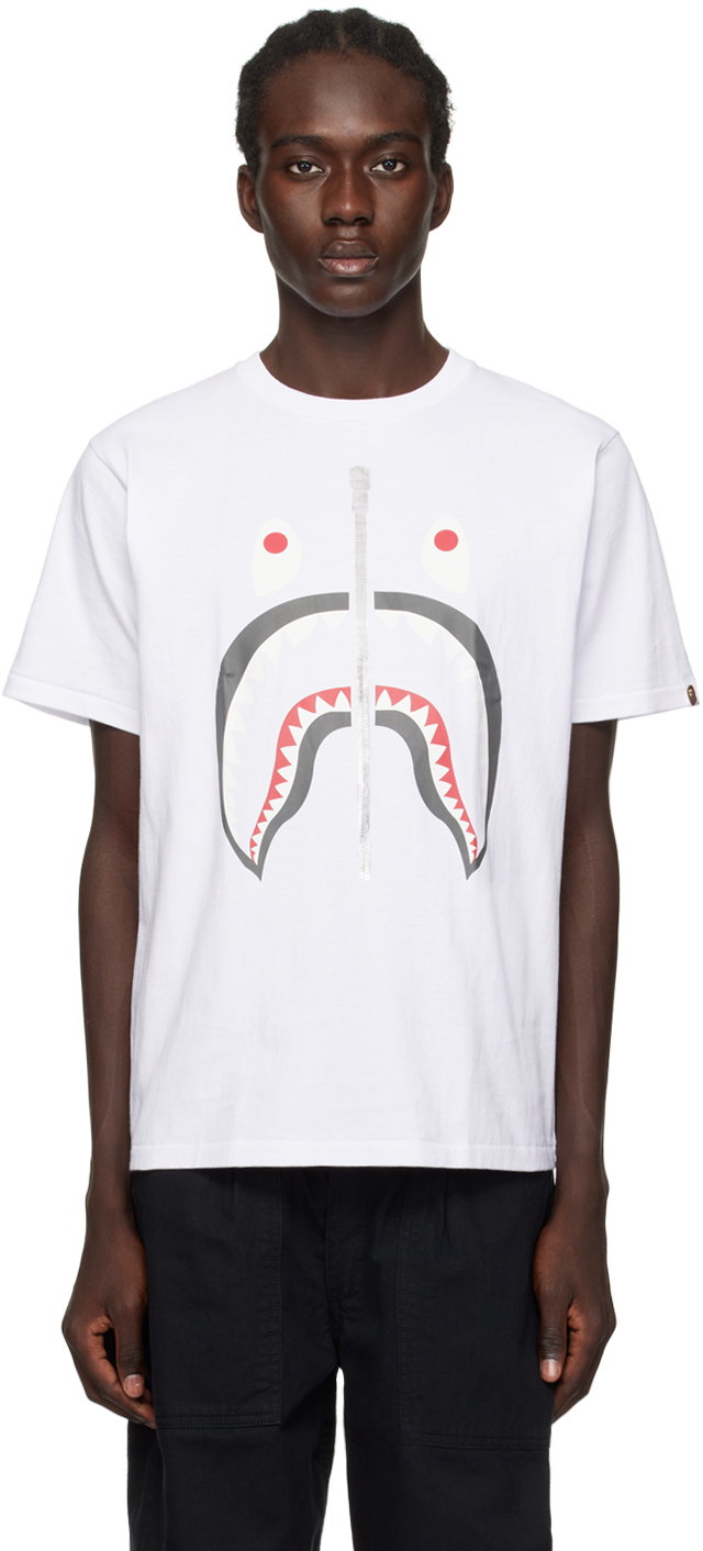 Bape White Shark T-shirt