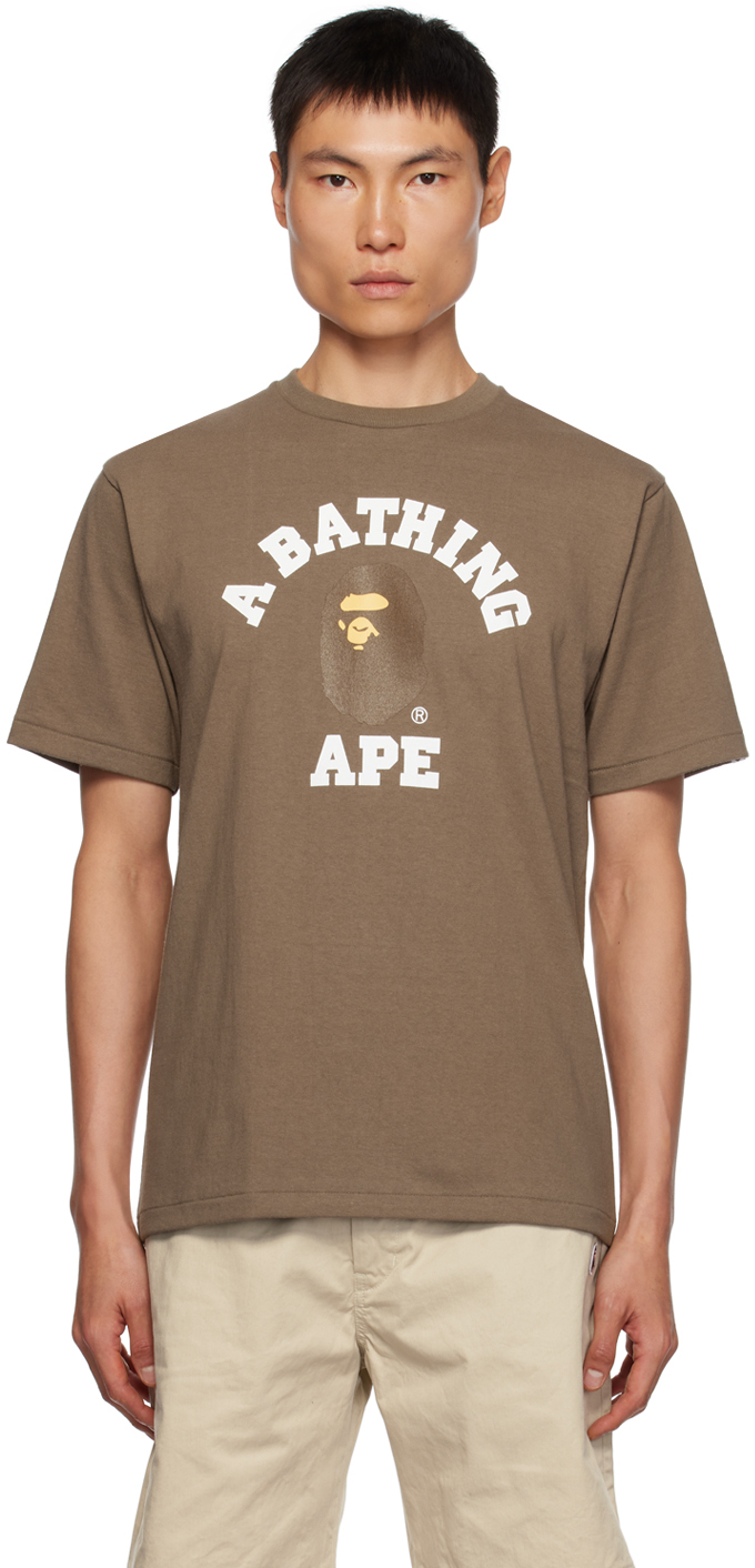 Bape Brown College T-shirt