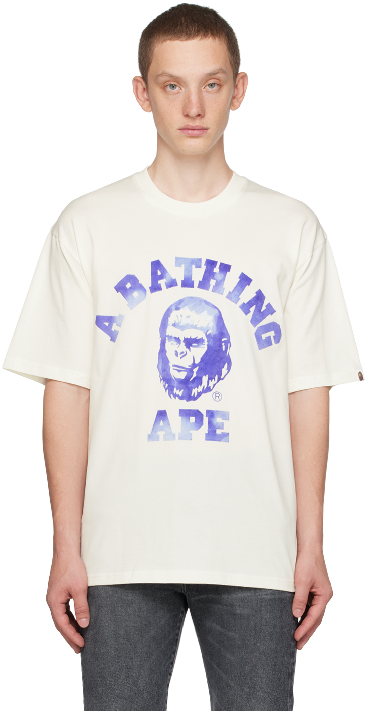 Off white 2025 bape shirt