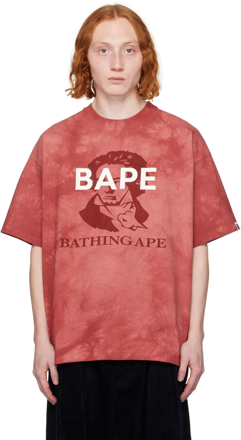 Bape Red Tie-dye T-shirt