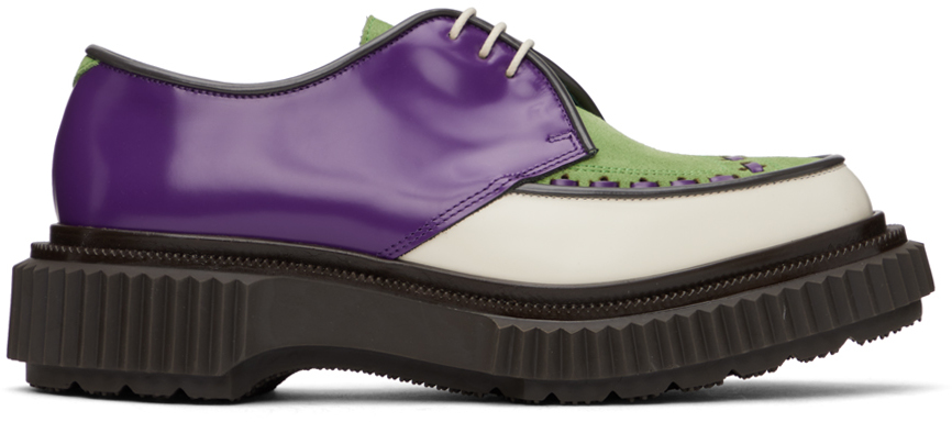 Shop Adieu Purple Undercover Edition Type 195 Derbys In Purp A.grn Iv Charc