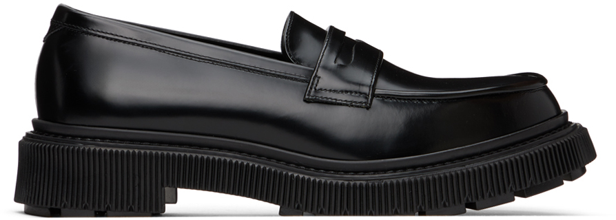 【関税込み】Adieu ブラック Type 159 ローファー ADIEU | TYPE 159 LOAFER INJECTED TPU RUBBER SOLE レザー
