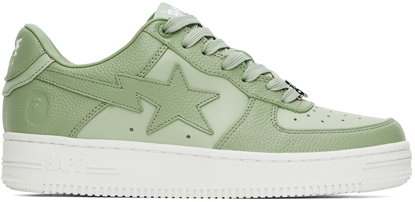 Bape Green Sta #9 Sneakers In Grl Green