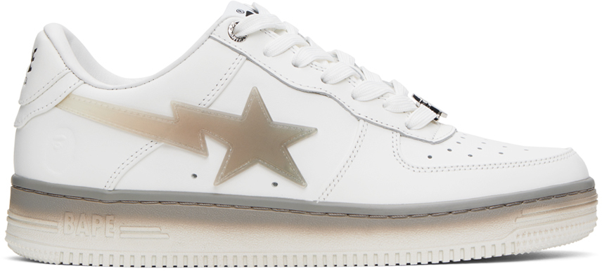 Bape White Sta #5 Sneakers