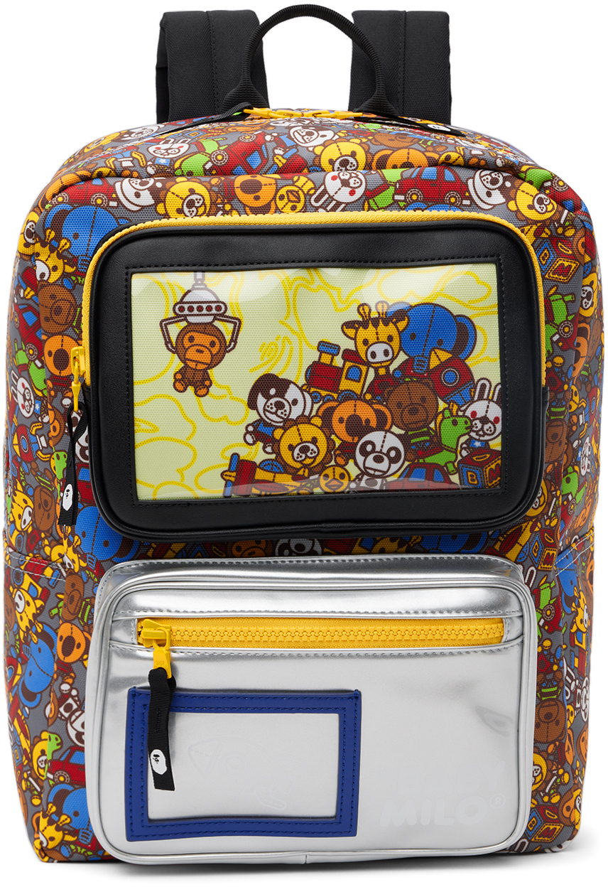 Kids Multicolor Baby Milo Toy Box Backpack by BAPE