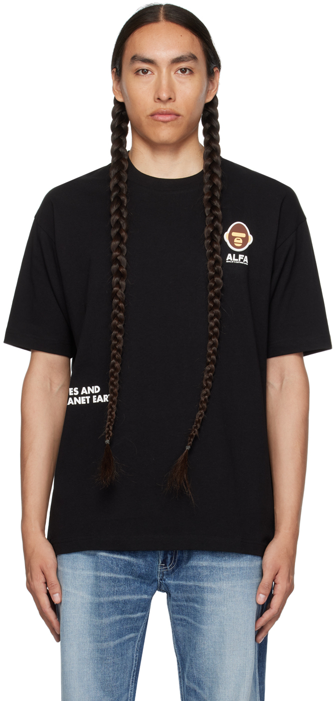 Black Patch T-Shirt by AAPE by A Bathing Ape on Sale