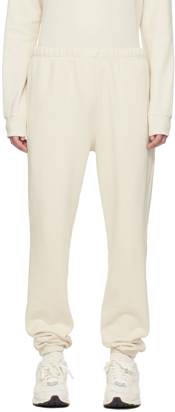 Les Tien Off-white Heavyweight Sweatpants In Ivory