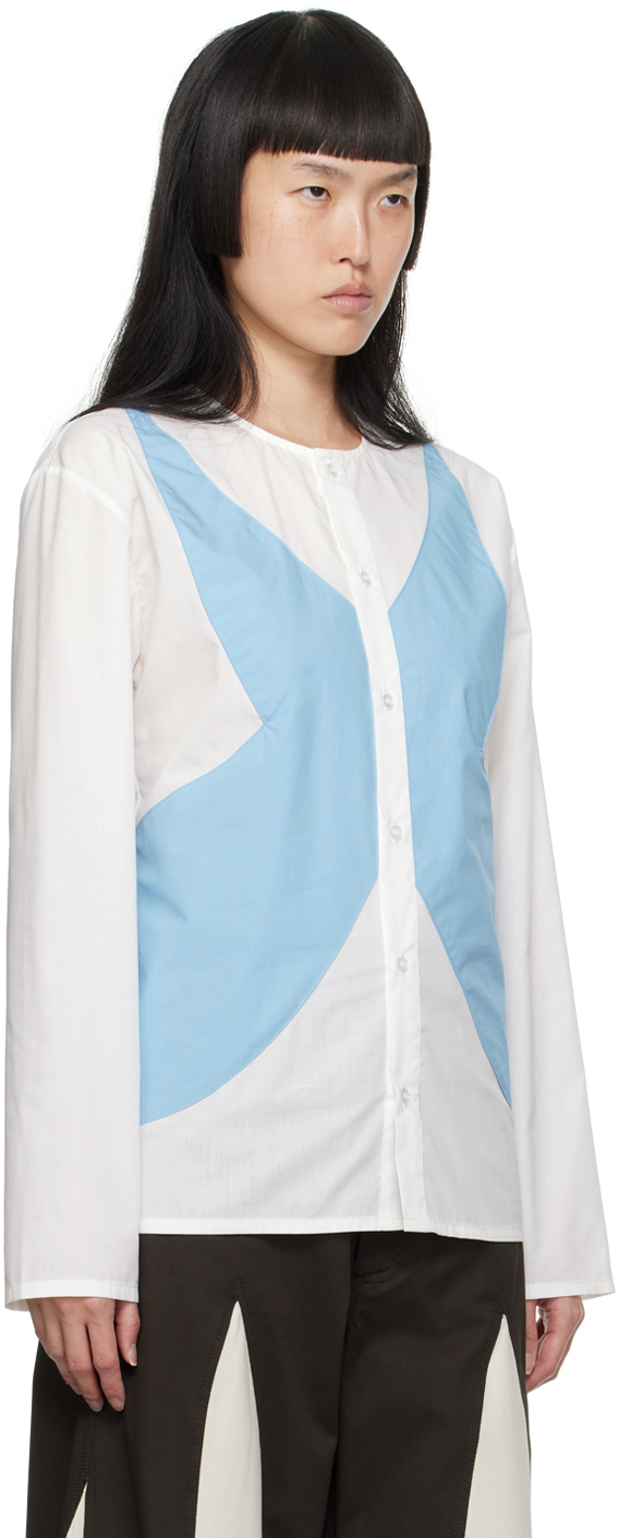 STRONGTHE WHITE & BLUE BABY LONG SLEEVE T-SHIRT