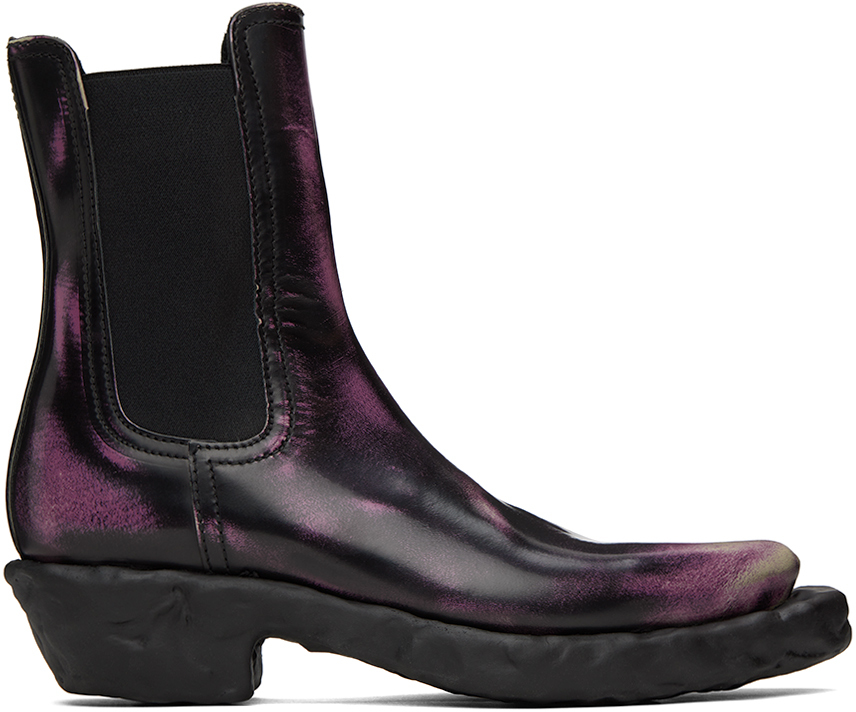Black & Purple Venga Boots