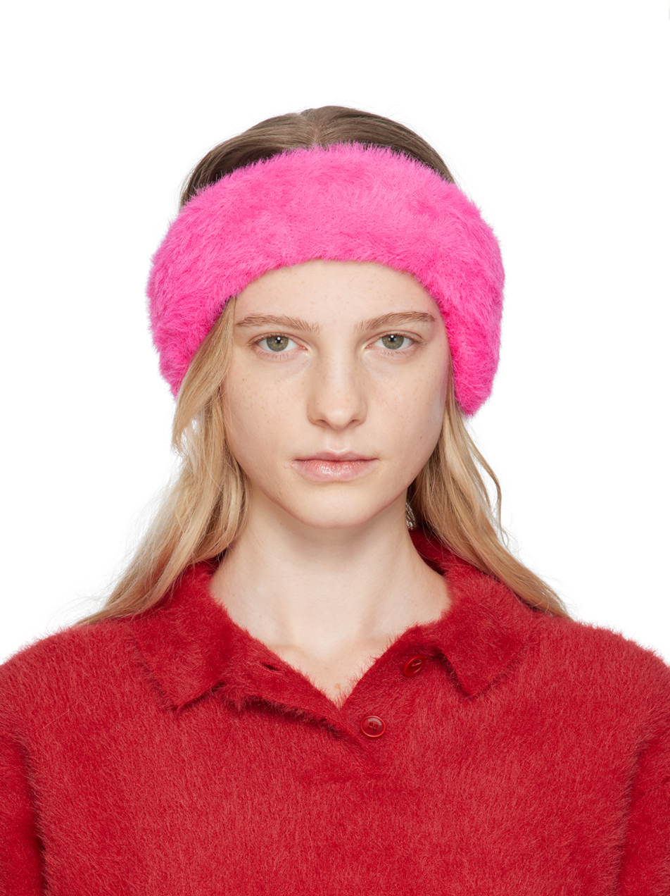 Jacquemus: Pink Le Papier 'Le Bandeau Neve' Headband | SSENSE