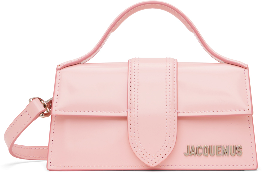 Jacquemus Pink Le Raphia 'Le Bambino' Clutch | Smart Closet