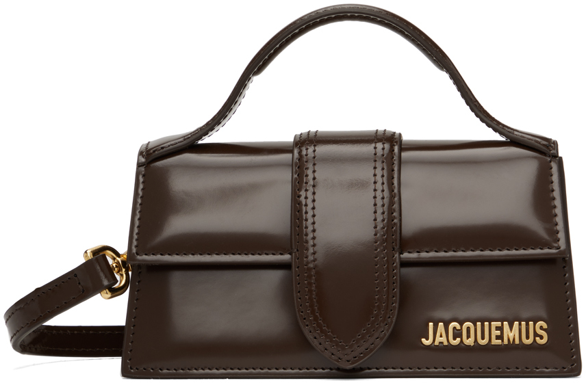 Shop Jacquemus Brown Le Chouchou 'le Bambino' Bag In 890 Midnight Brown