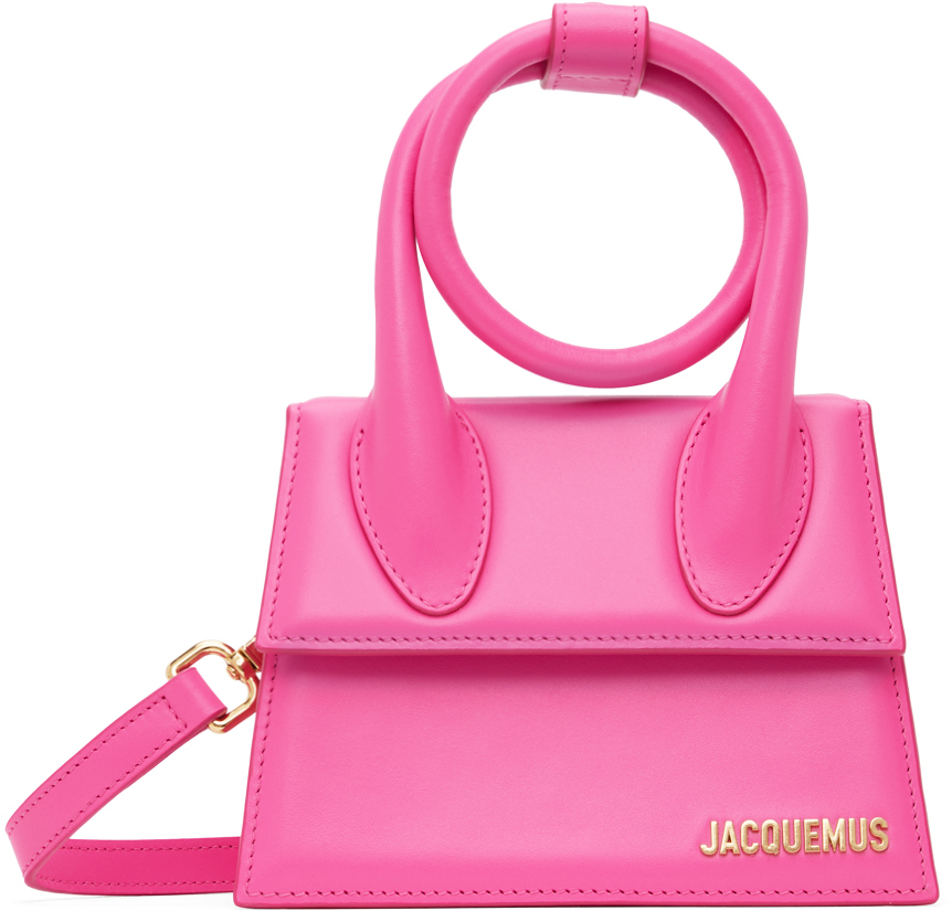 Pink Le Papier 'Le Chiquito Nœud' Bag by JACQUEMUS on Sale