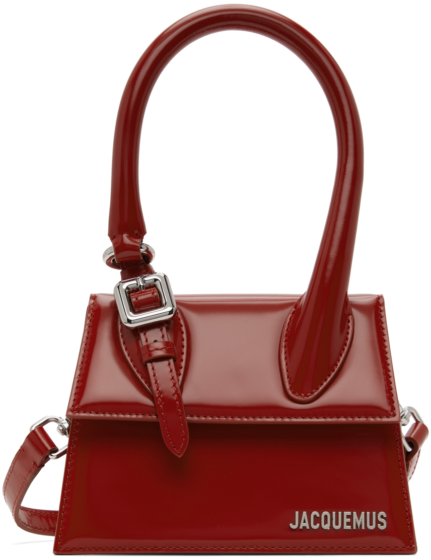 JACQUEMUS RED LE CHOUCHOU 'LE CHIQUITO MOYEN BOUCLE' BAG