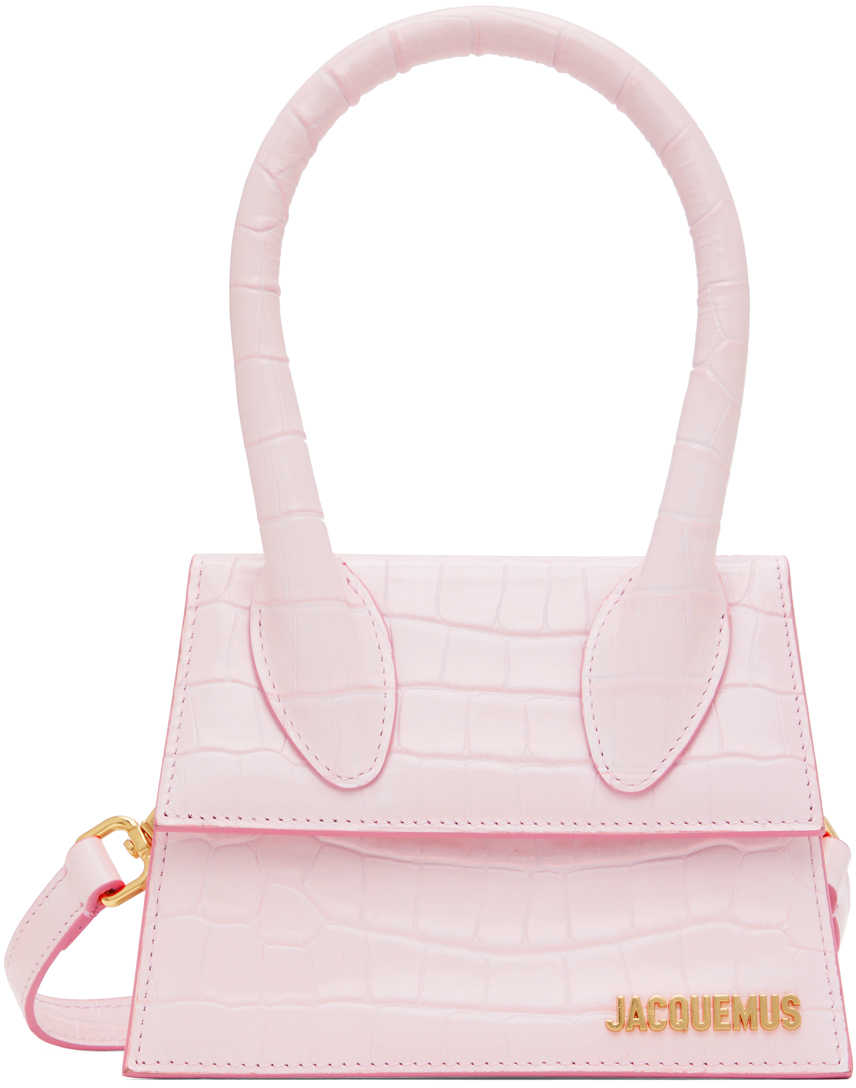 Jacquemus Pink Leather Le Chiquito Moyen Top Handle Bag Jacquemus