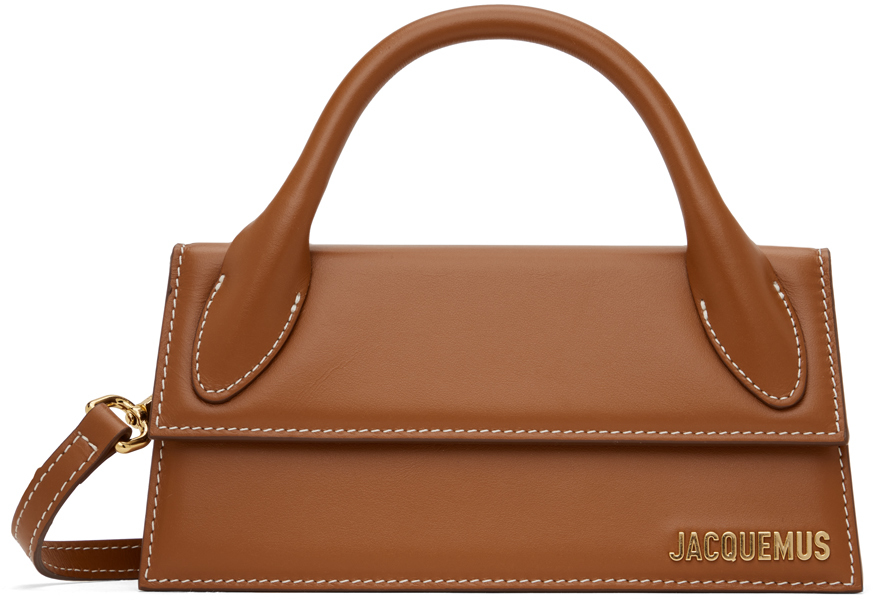 Shop Jacquemus Tan Le Papier 'le Chiquito Long' Bag In 811 Light Brown 2