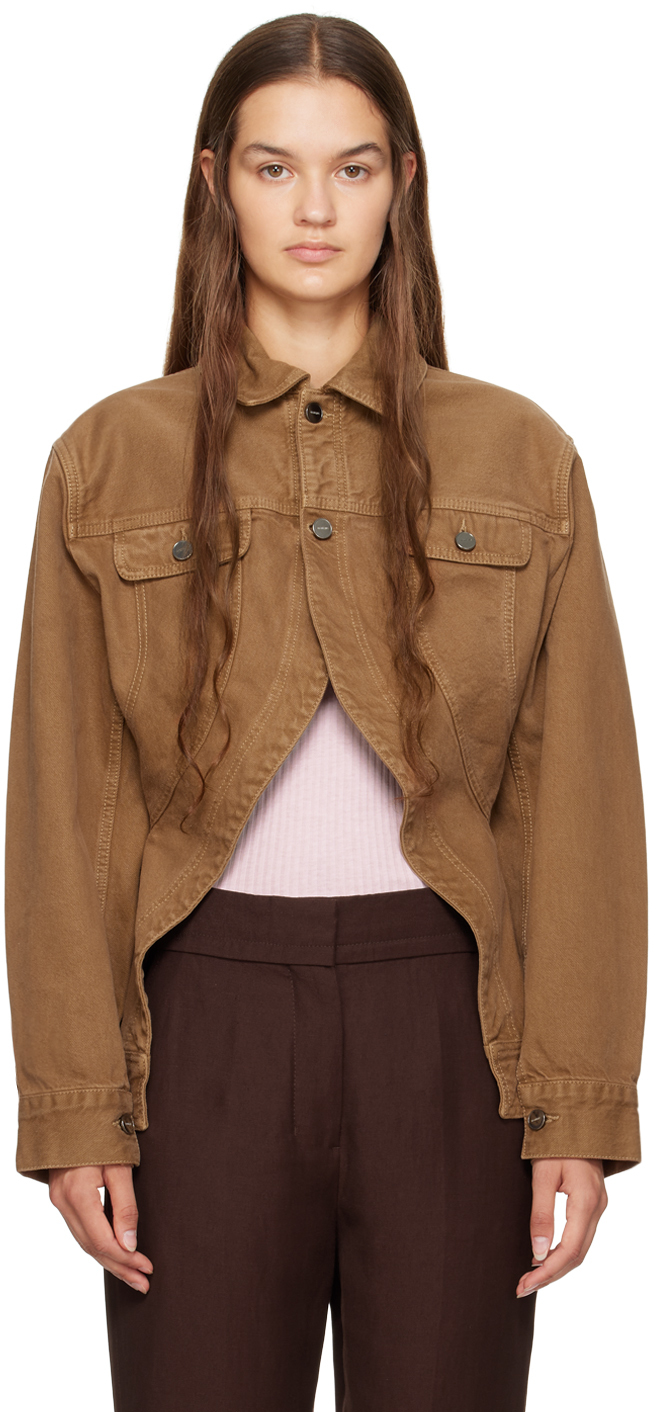 Tan Le Chouchou La Veste de N mes Caraco Jacket by JACQUEMUS on Sale