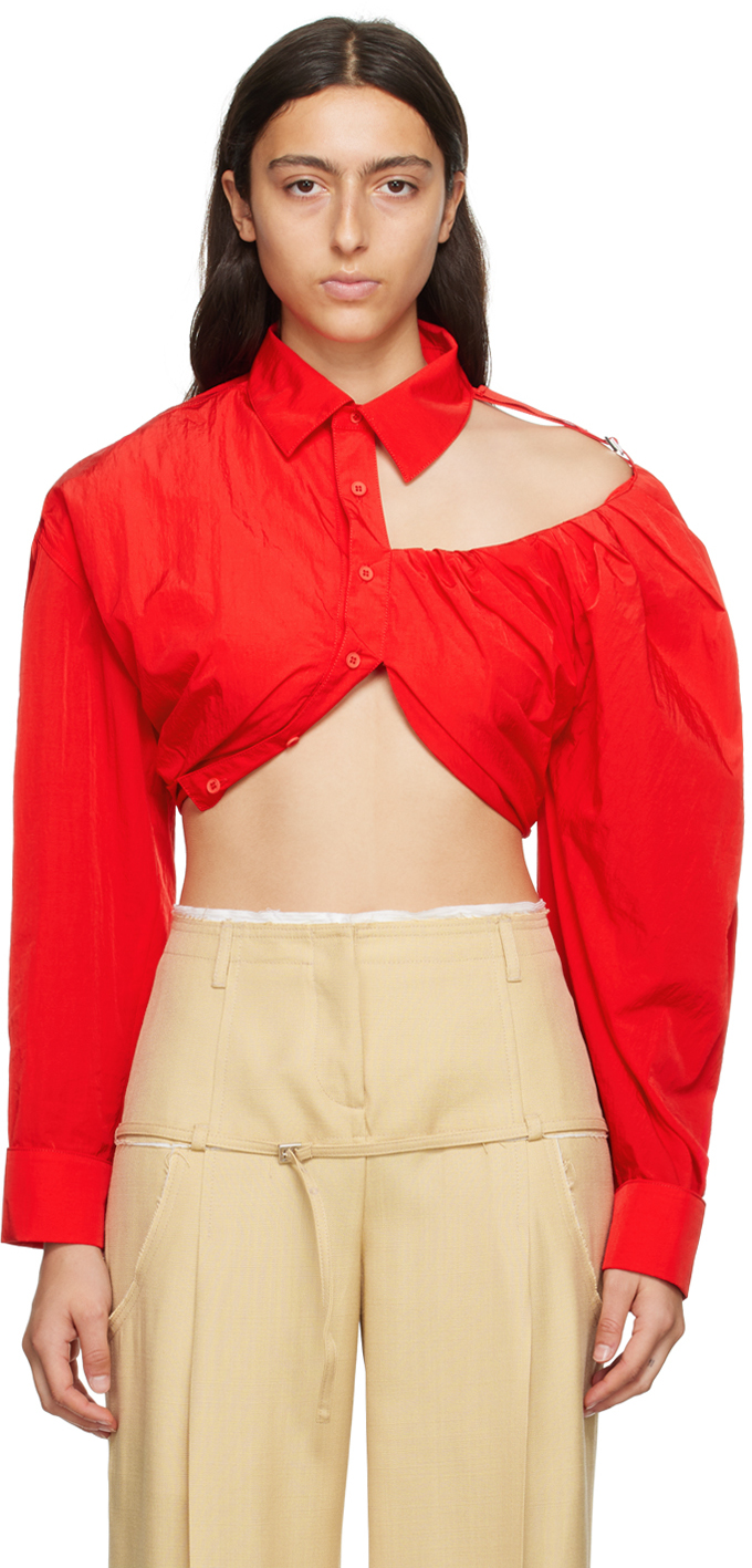 JACQUEMUS: Le Chouchouコレクション レッド La Chemise Galliga 