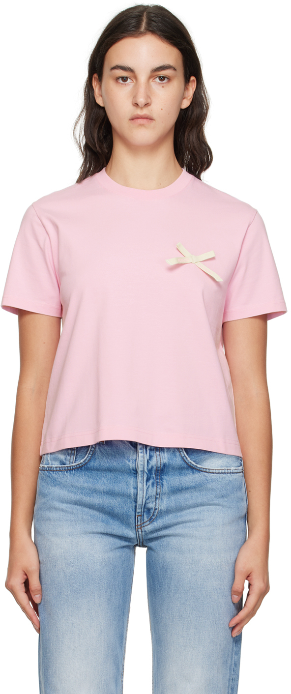 Jacquemus Pink Le Chouchou 'Le T-Shirt Noeud' T-Shirt