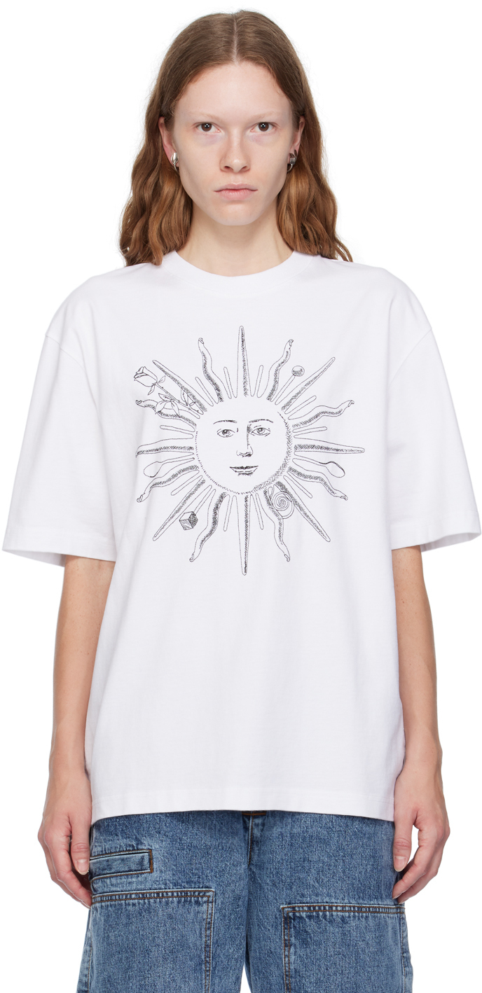 White Le Chouchou 'Le T-Shirt Soleil' T-Shirt