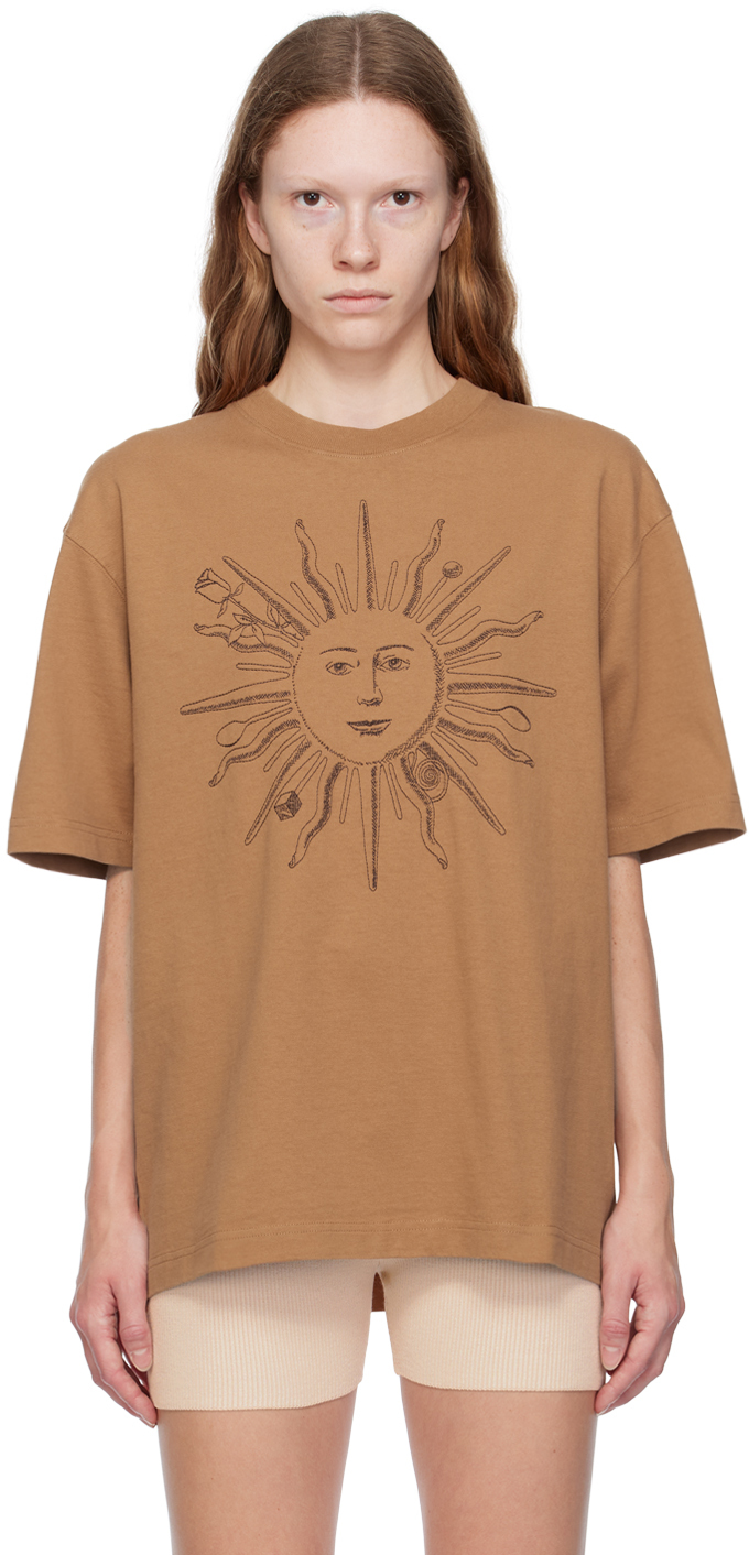 Brown Le Chouchou 'Le T-Shirt Soleil' T-Shirt