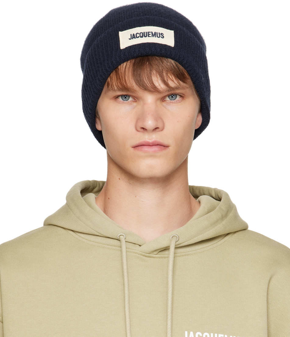 Jacquemus Navy Le Chouchou 'Le Bonnet Jacquemus' Beanie