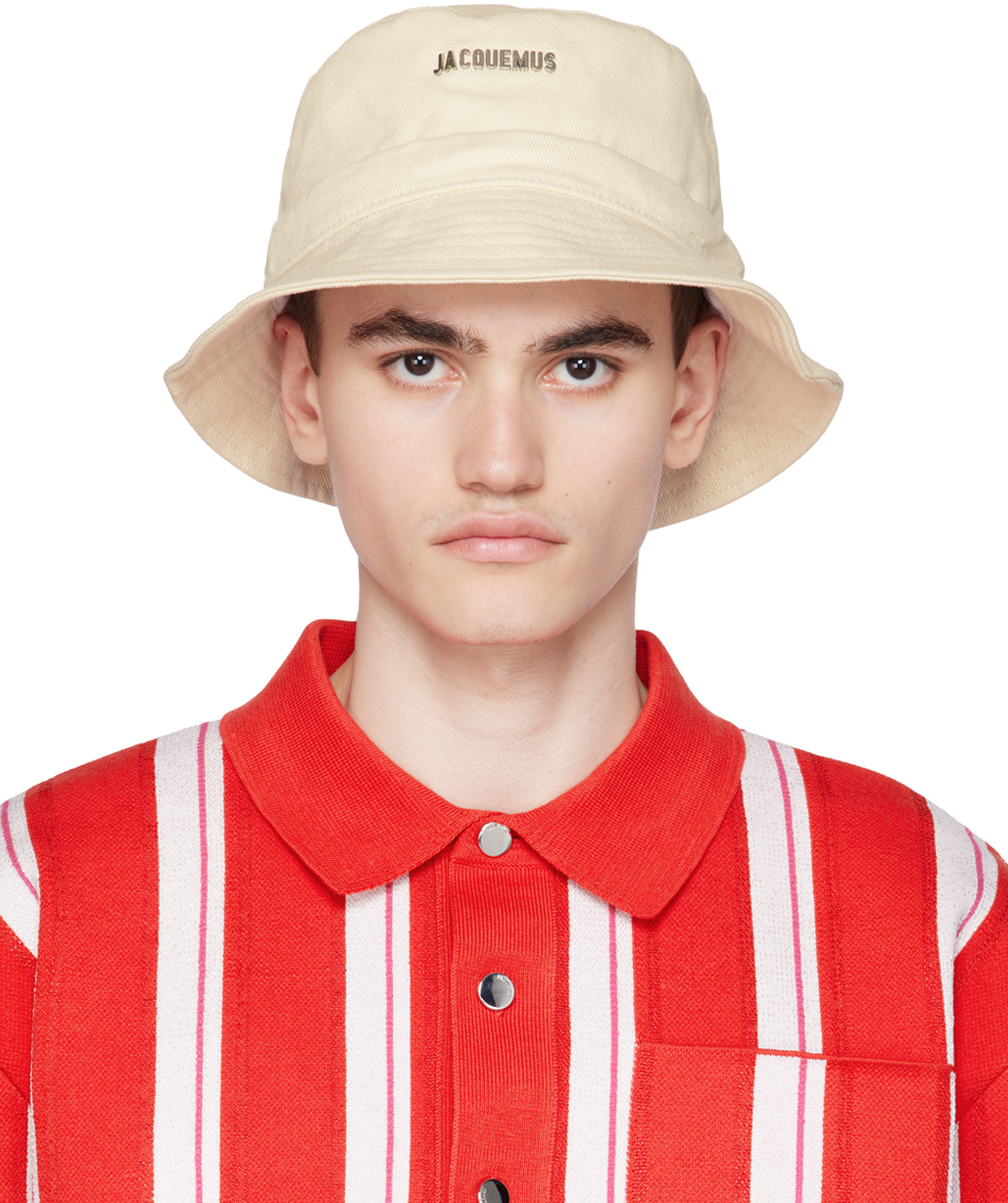 Jacquemus Off-white Forever 'le Bob Gadjo' Bucket Hat In 110 Off-white