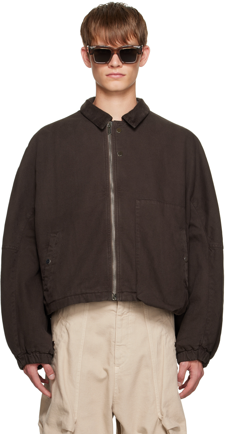 Jacquemus Brown Le Chouchou 'Le Blouson Trivela' Jacket | Smart Closet