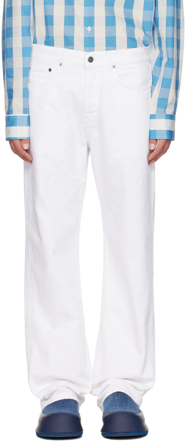 Shop Jacquemus White Le Chouchou 'le De Nîmes Suno' Jeans In 100 White