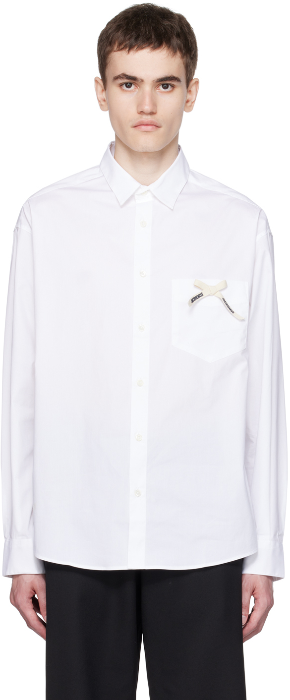 Jacquemus: White Le Chouchou 'La Chemise Simon' Shirt | SSENSE