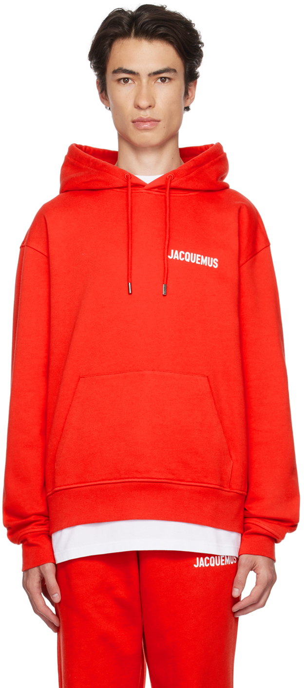 Jacquemus Red Le Papier 'Le Sweatshirt Jacquemus' Hoodie