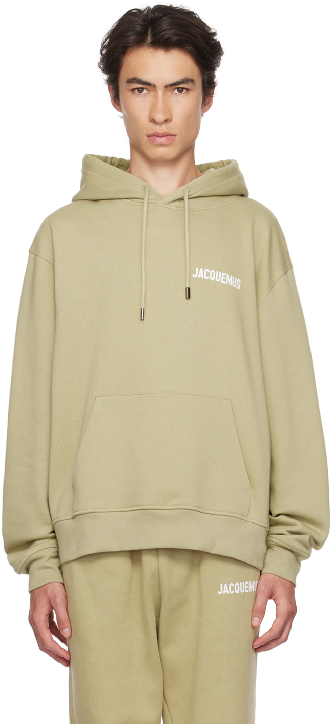 Jacquemus: Khaki Le Papier 'Le Sweatshirt Jacquemus' Hoodie | SSENSE