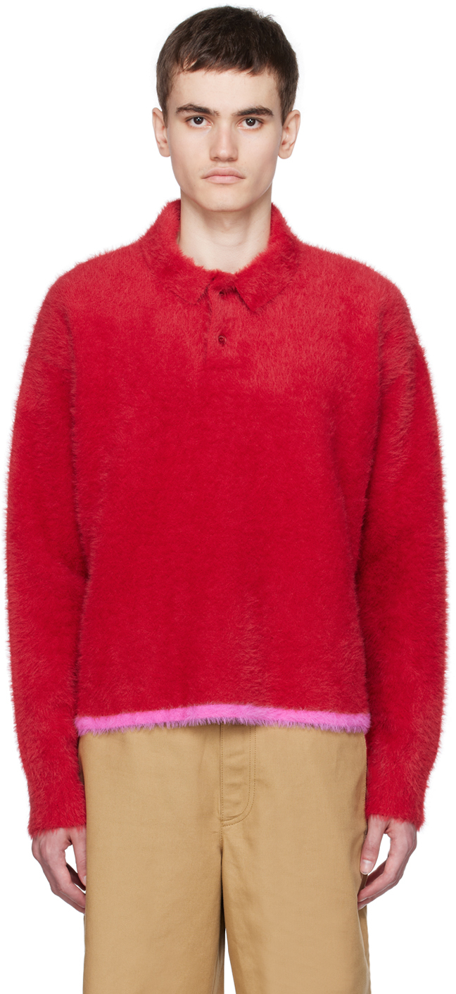 Shop Jacquemus Red Le Chouchou 'le Polo Neve' Polo In 470 Red