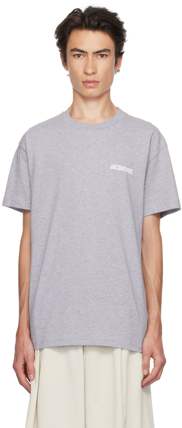 JACQUEMUS Gray 'Le T-Shirt Jacquemus' T-Shirt
