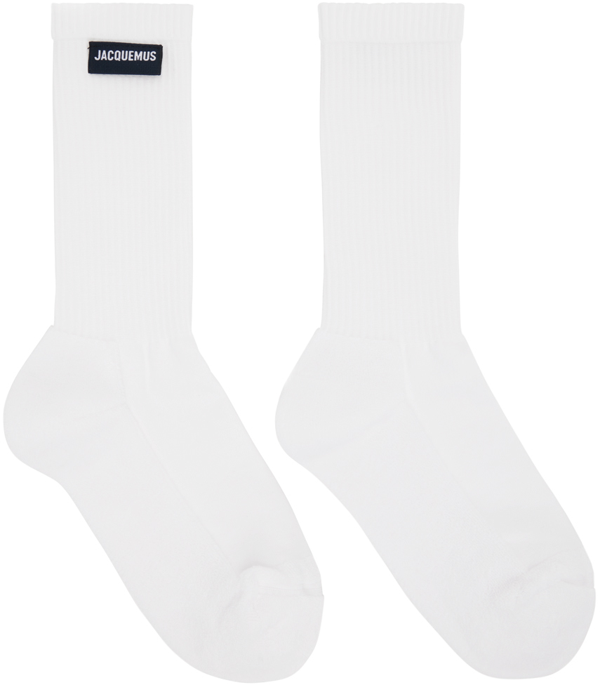 Jacquemus White Le Papier 'Les Chaussettes À L'Envers' Socks