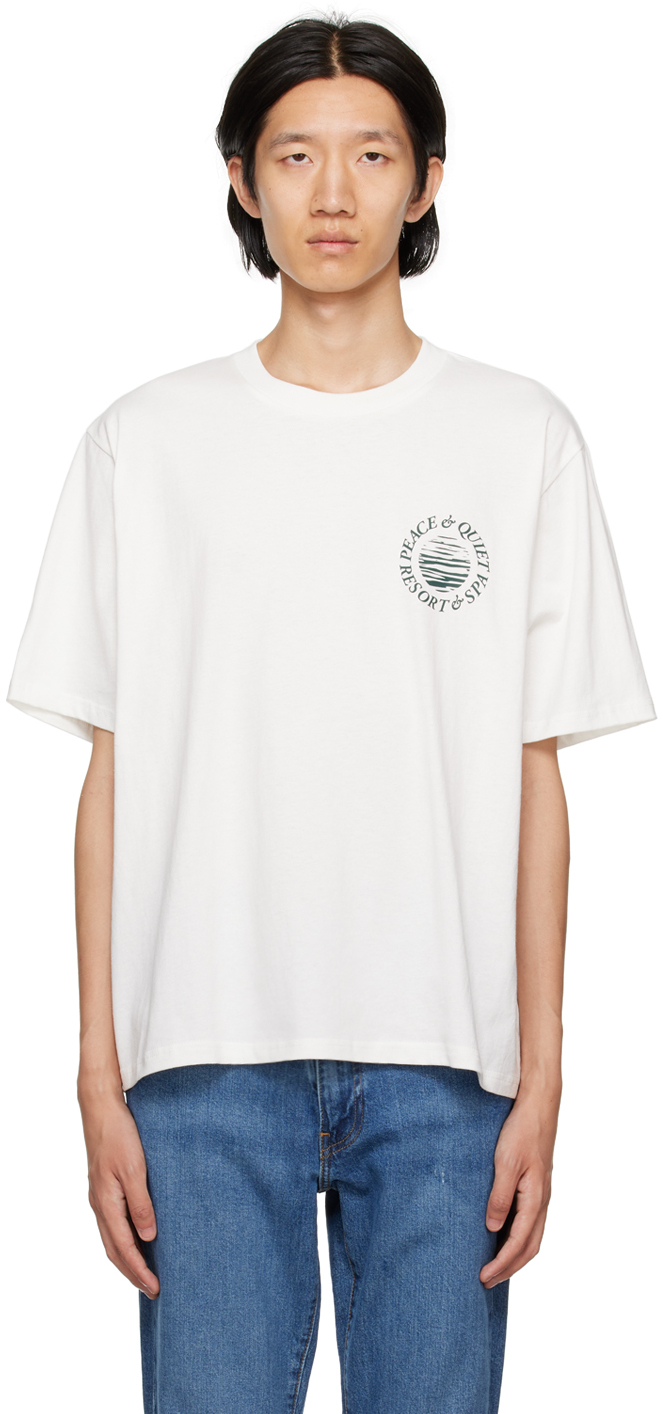 Museum Of Peace And Quiet White 'resort & Spa' T-shirt